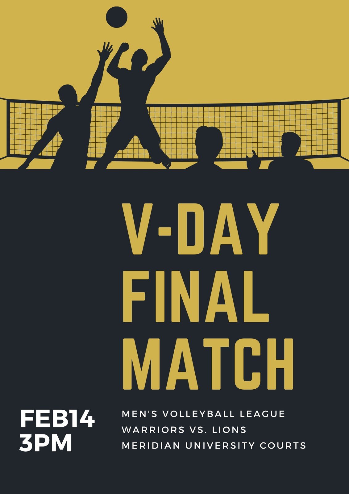 Free, printable, customizable volleyball poster templates Canva