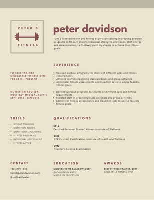 canva resume templates men