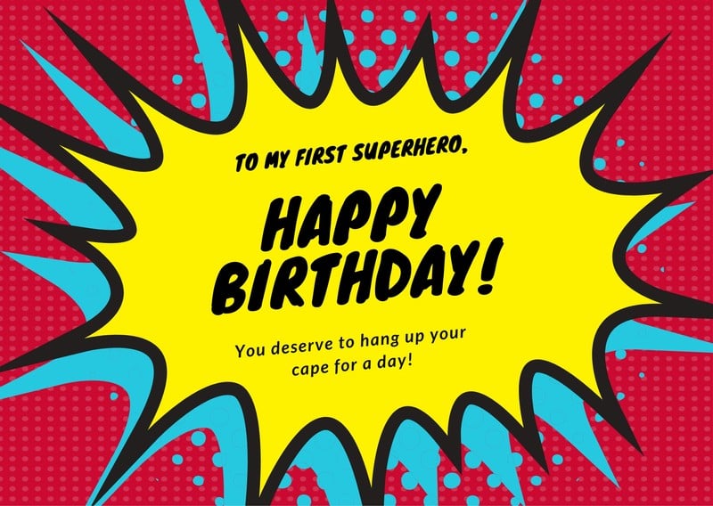 Free, Custom Printable Birthday Card Templates 