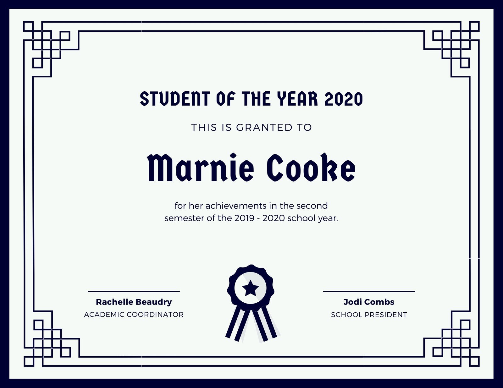 Free printable, customizable student certificate templates  Canva With Regard To Felicitation Certificate Template