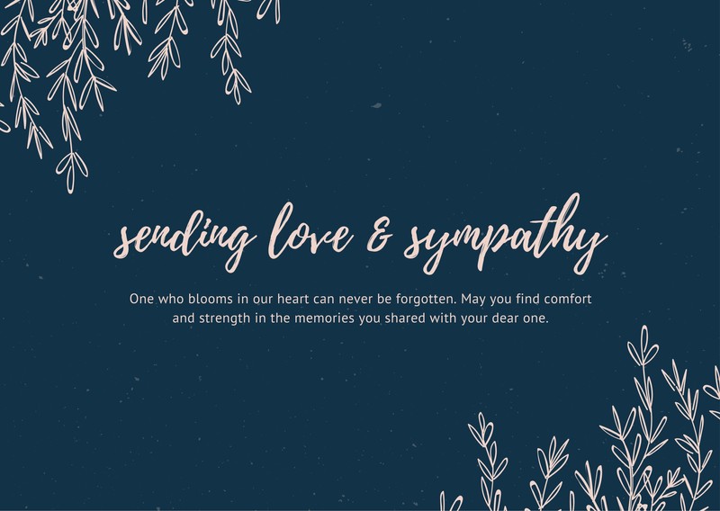 Free and Printable Custom Sympathy Card Templates | Canva