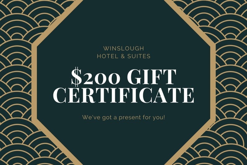 Free custom printable hotel gift certificate templates Canva