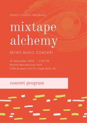 Concert Program Template Free from marketplace.canva.com