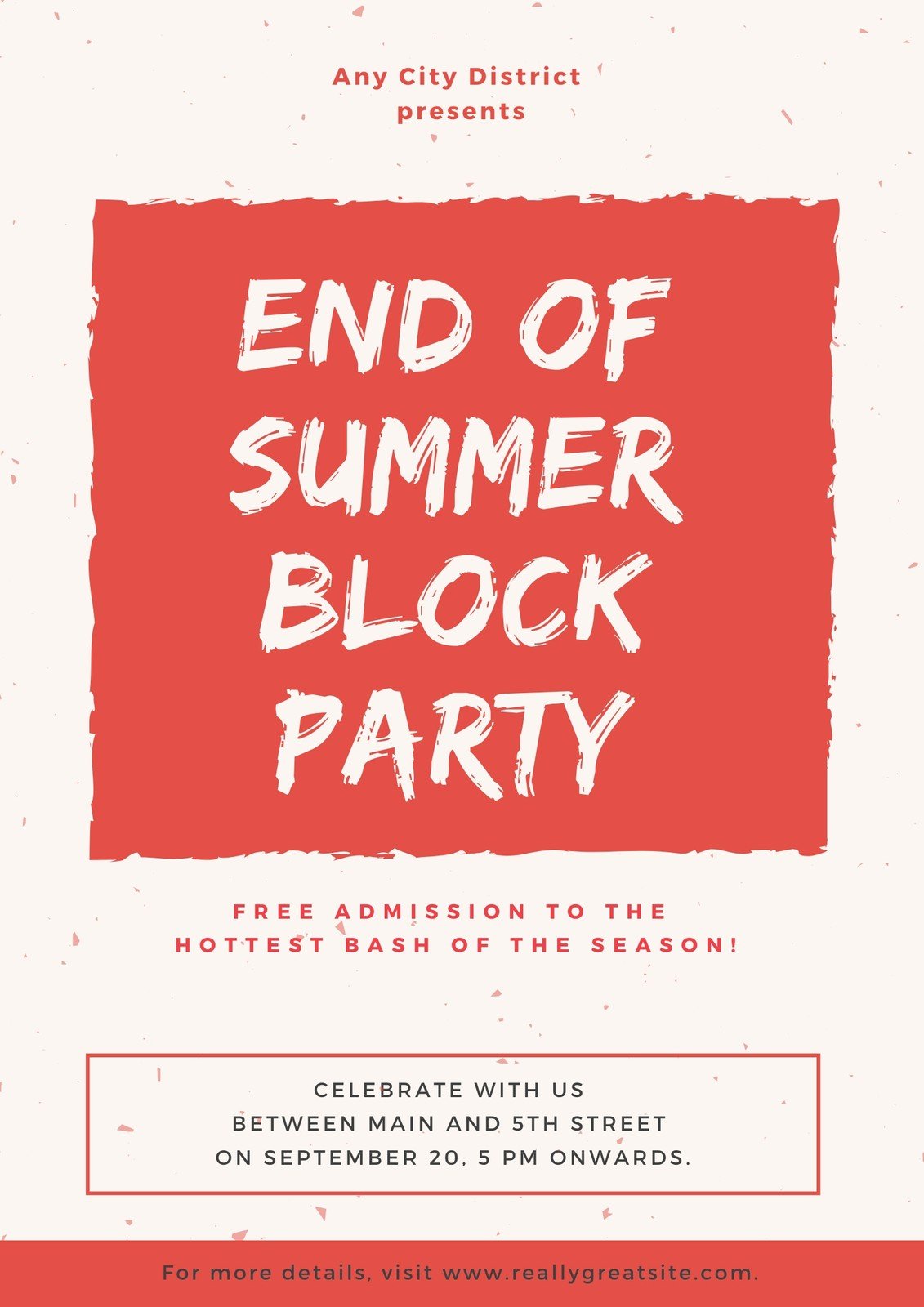 Customize 22+ Block Party Posters Templates Online - Canva Regarding Block Party Template Flyers Free