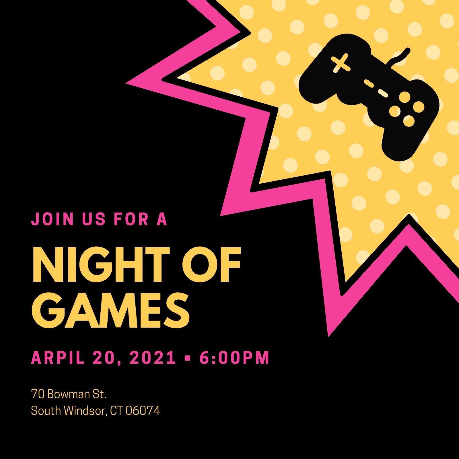 Customize 22+ Game Night Invitations Templates Online - Canva With Regard To Game Night Flyer Template