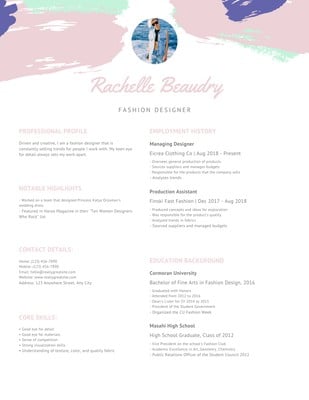 Customize Free Creative Resumes Templates Online | Canva