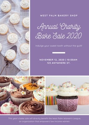 Free Bake Sale Flyers Templates To Customize Canva