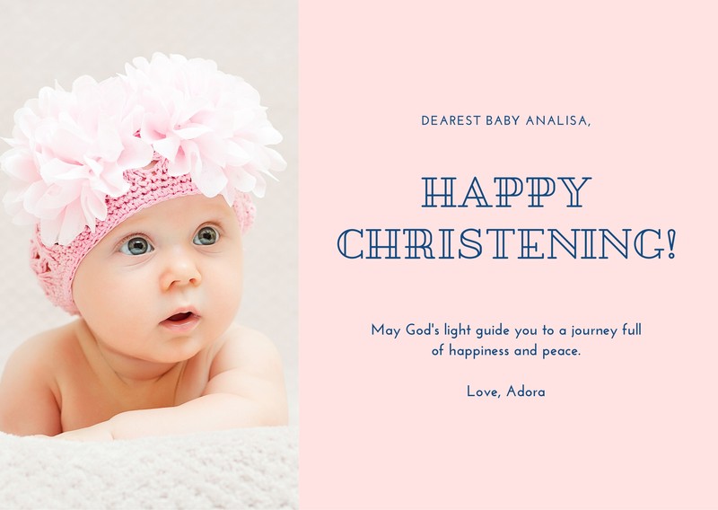 christening greeting cards
