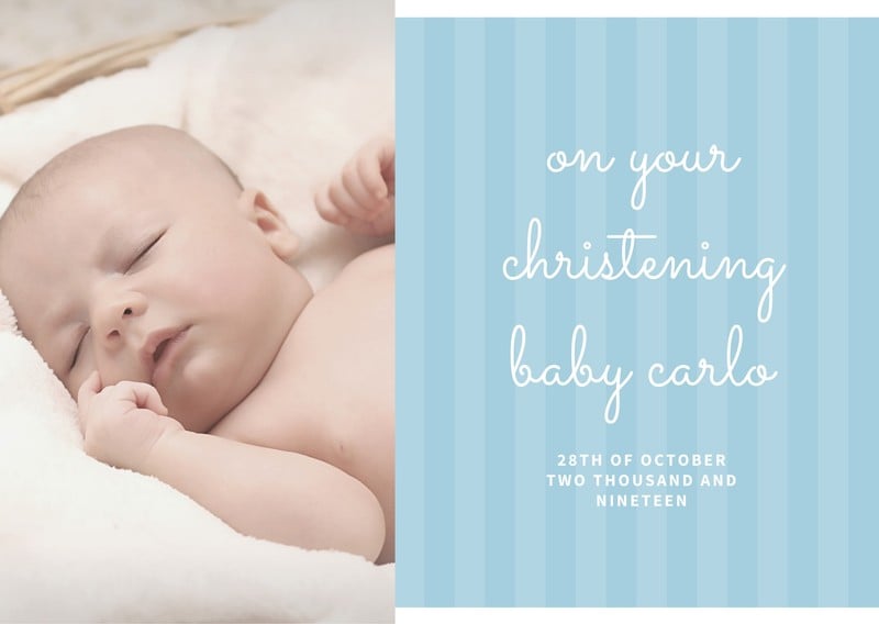 Free Christening Cards Templates to customize Canva