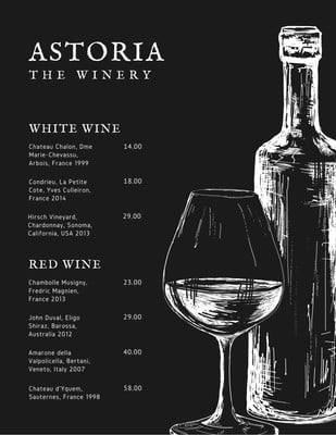 wine list online