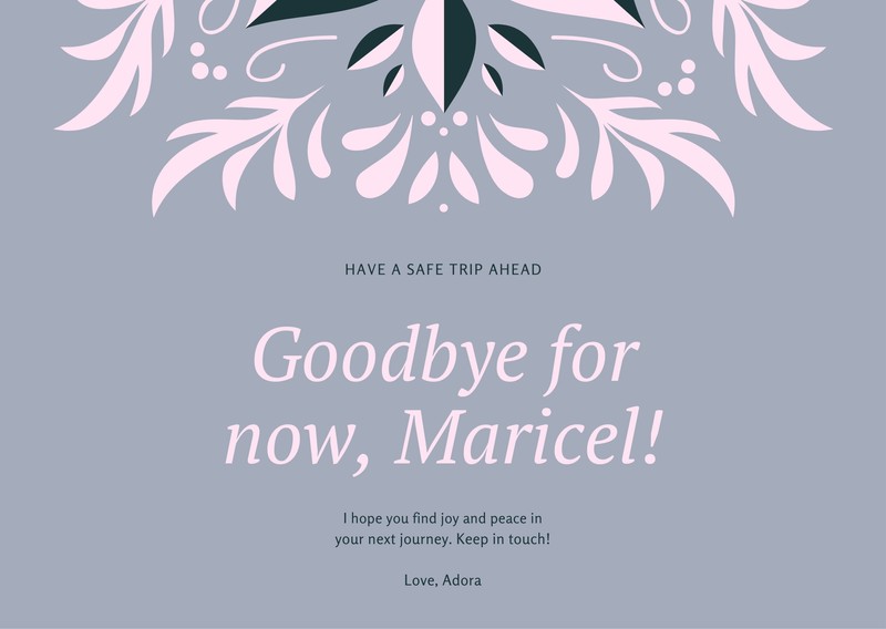 Free, printable farewell card templates to personalize online  Canva