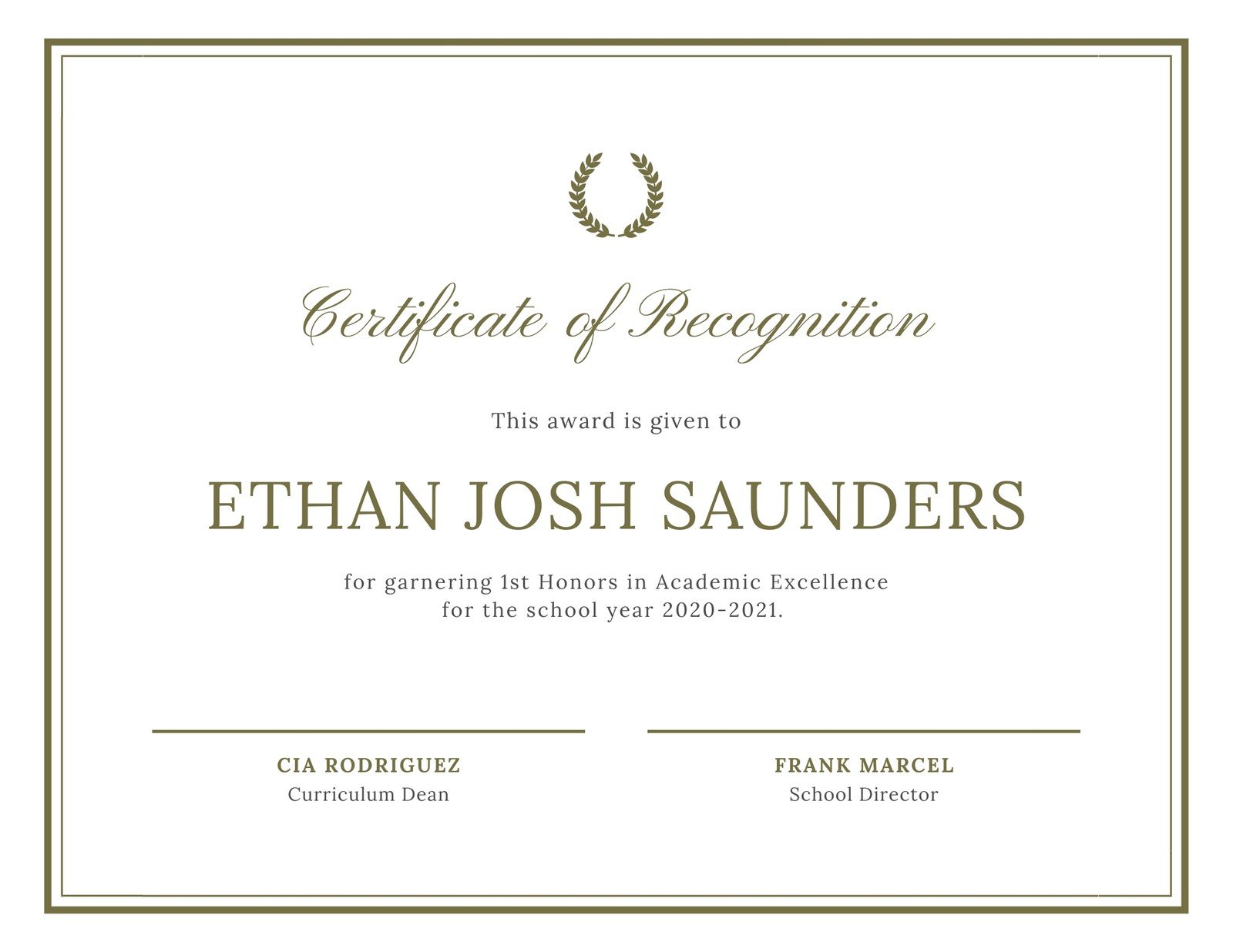 Free, printable, customizable recognition certificate templates