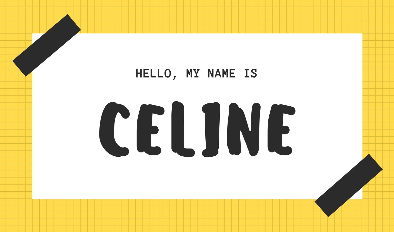 Free, printable, customizable name tag templates  Canva In Free Name Label Templates