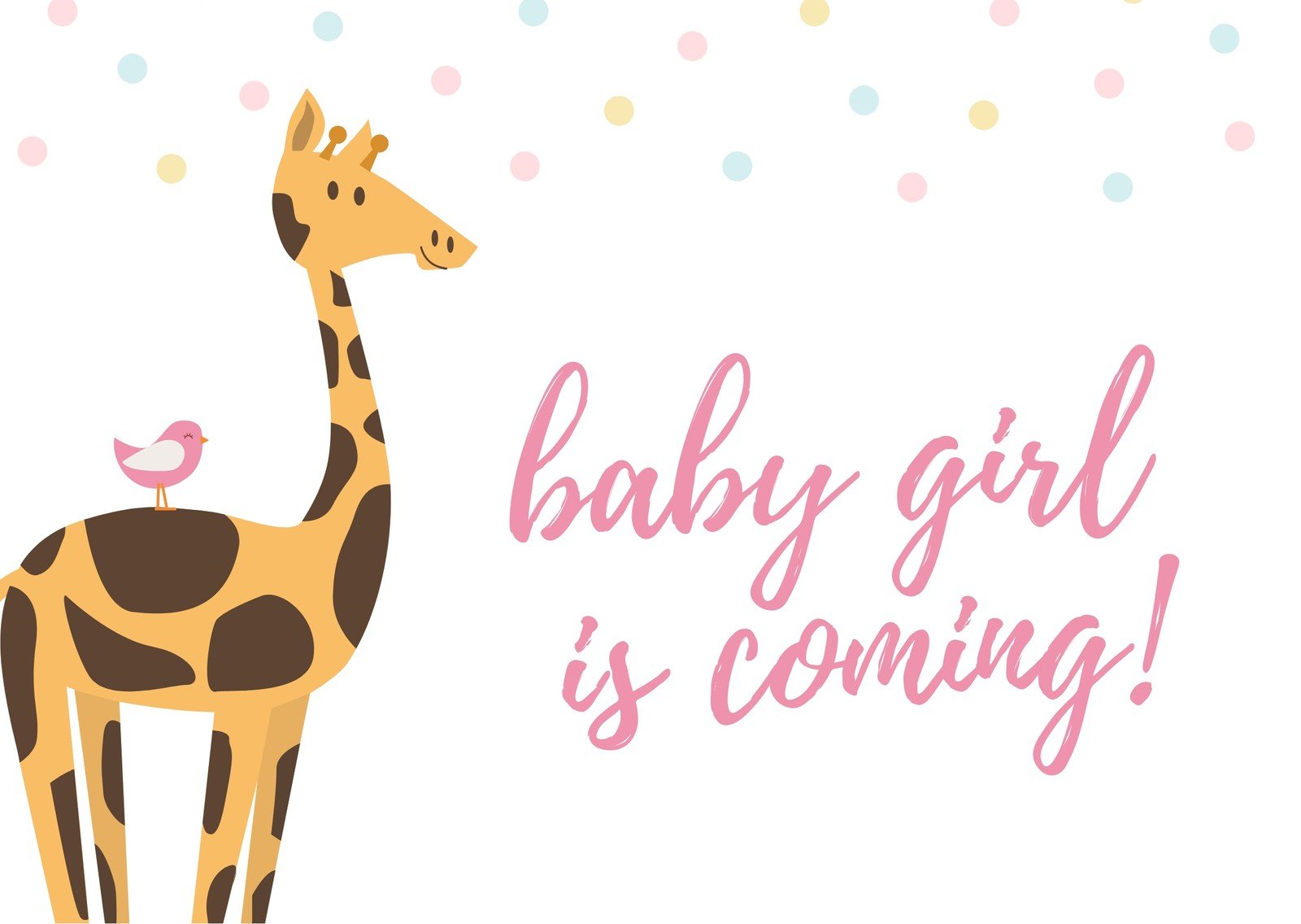 Free Printable New Baby Girl Cards