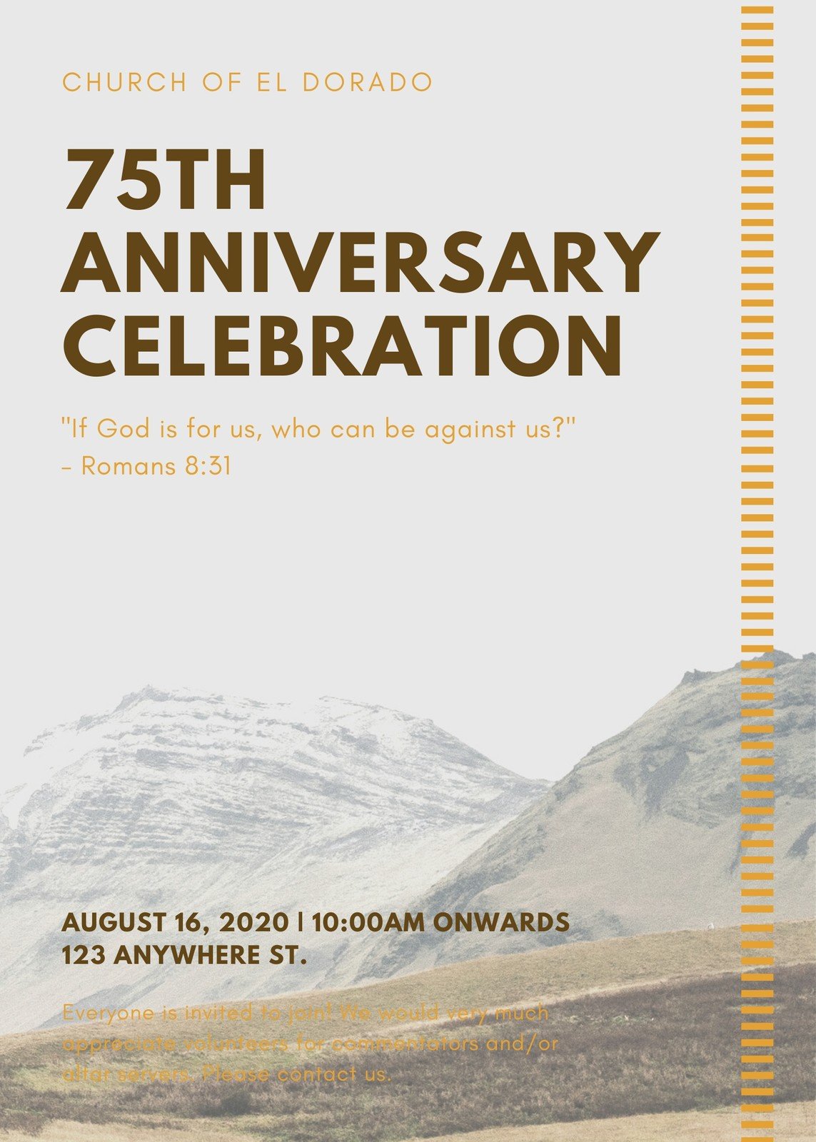 church anniversary flyer