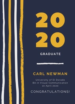 Free Download Graduation Announcement Template from marketplace.canva.com