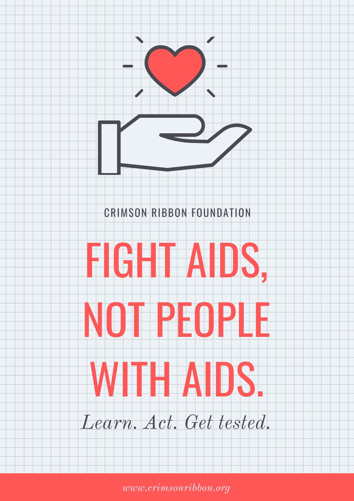 Free, custom printable HIV / AIDS poster templates  Canva Regarding Hiv Aids Brochure Templates