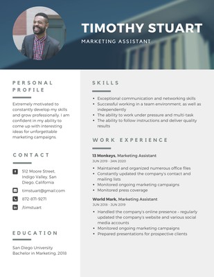 Free Professional Resume Templates To Customize Canva