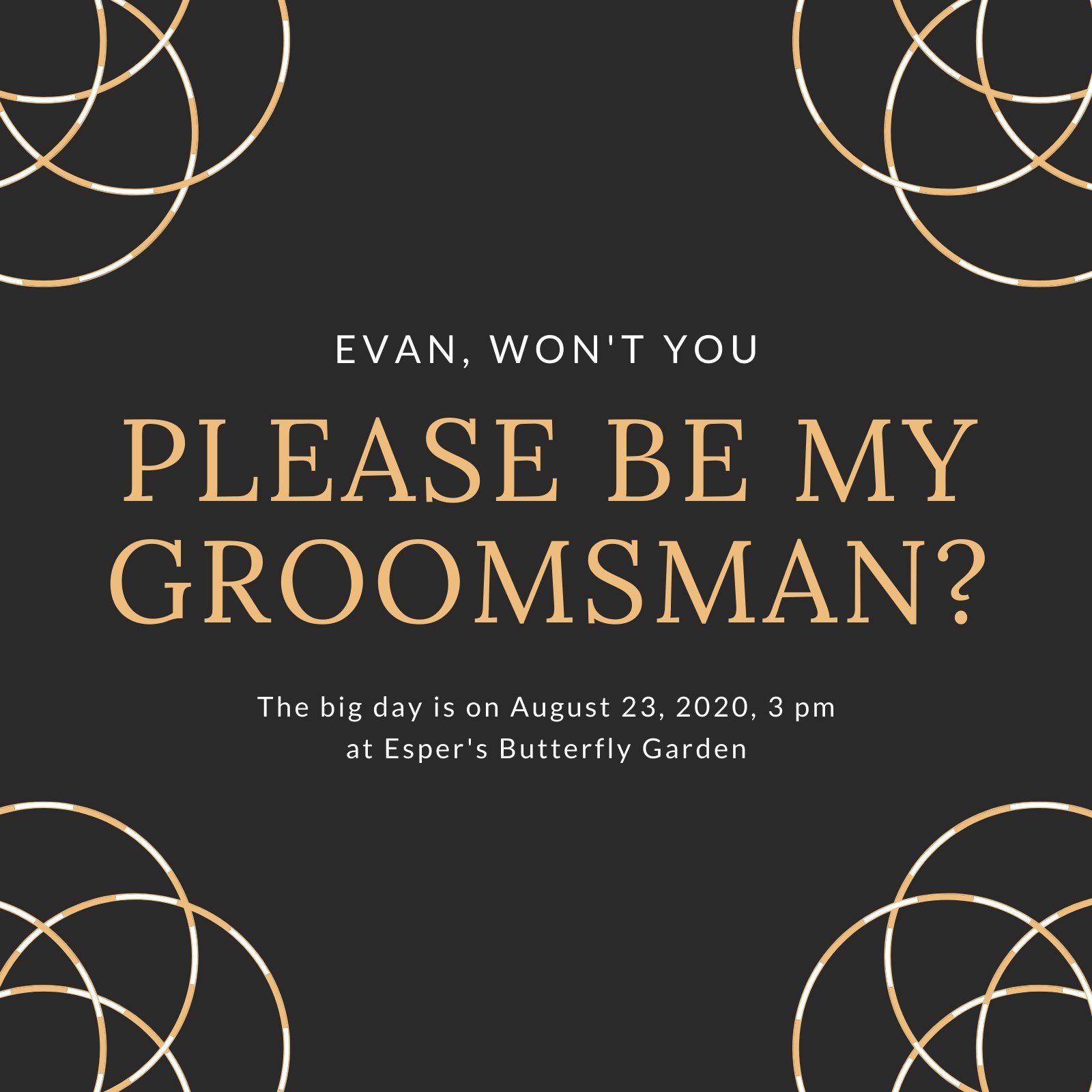 Groomsmen Invitation Template