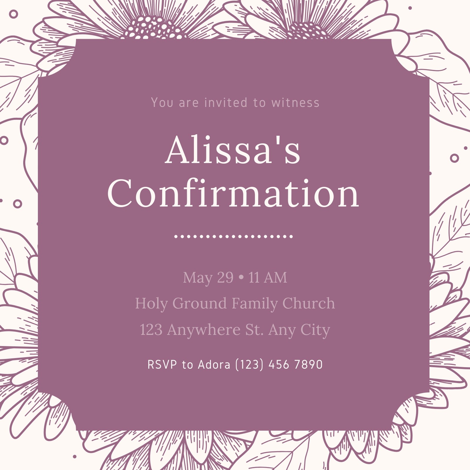 Free confirmation invitation templates to customize Canva