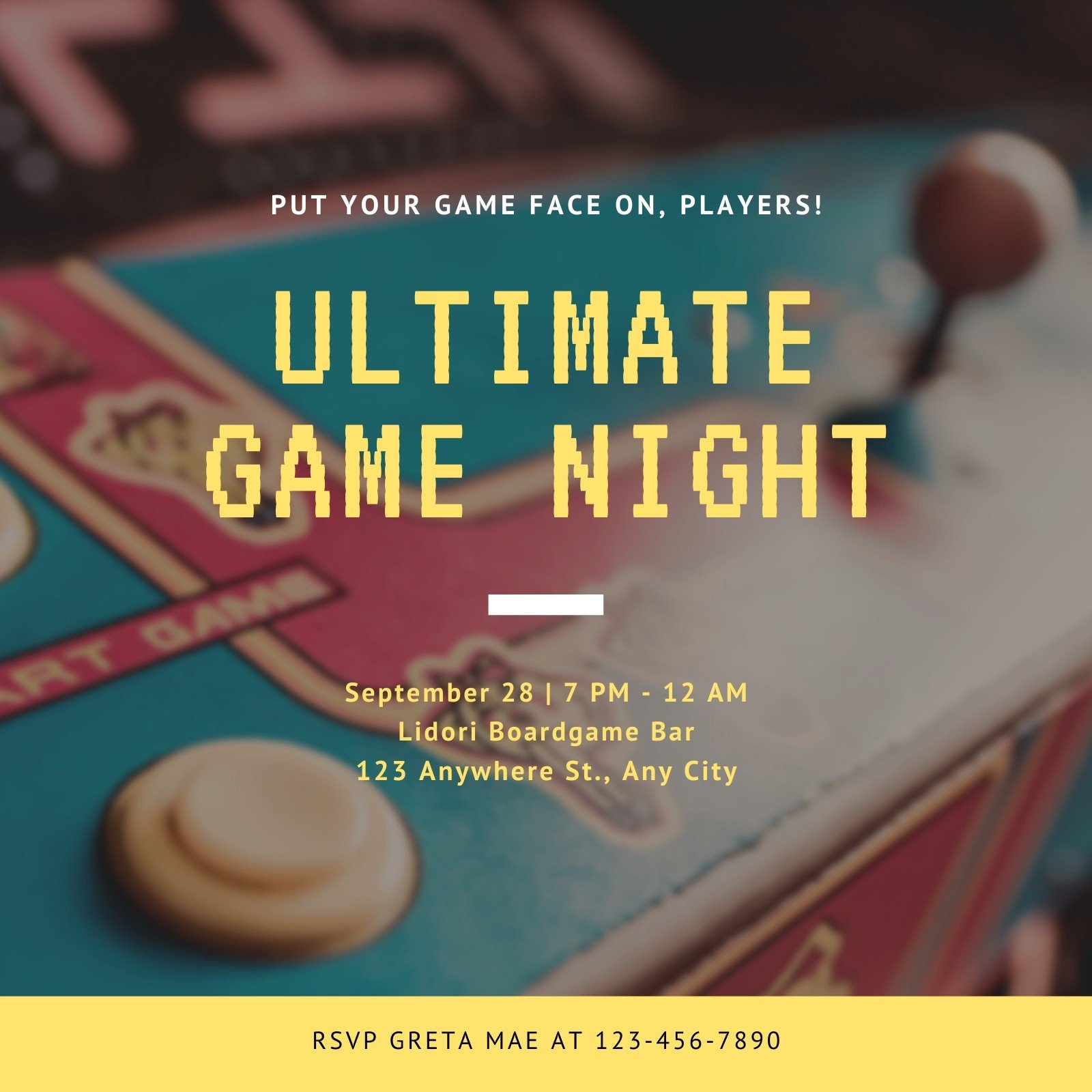 Customize 60+ Game Night Invitations Templates Online Canva