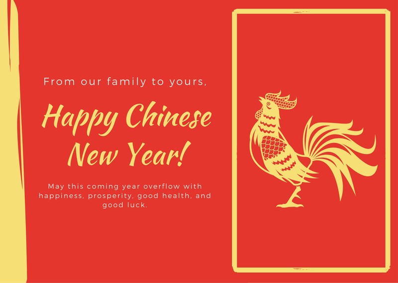 Free Chinese New Year Cards Templates to customize | Canva