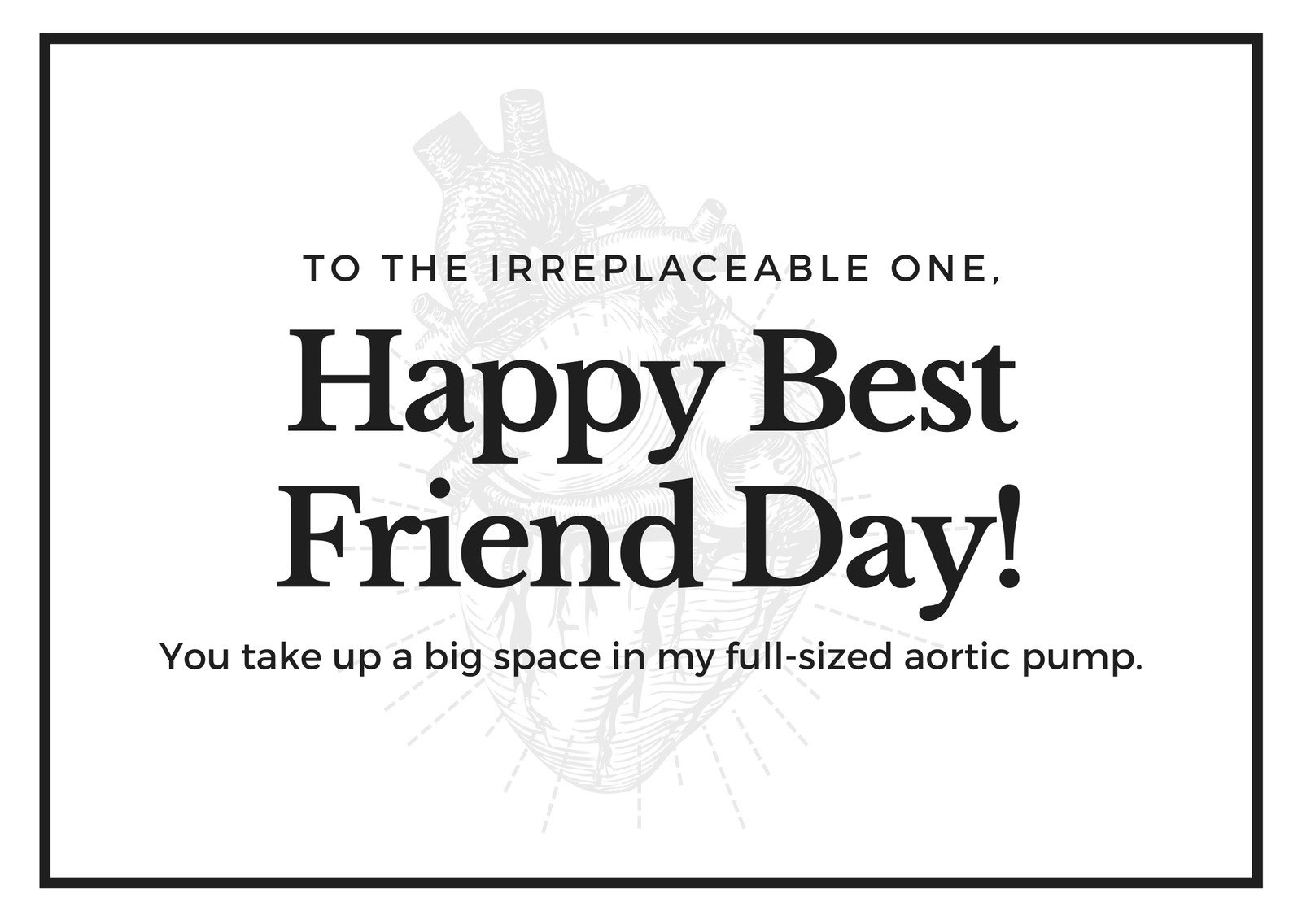 Free custom printable Best Friends Day card templates Canva