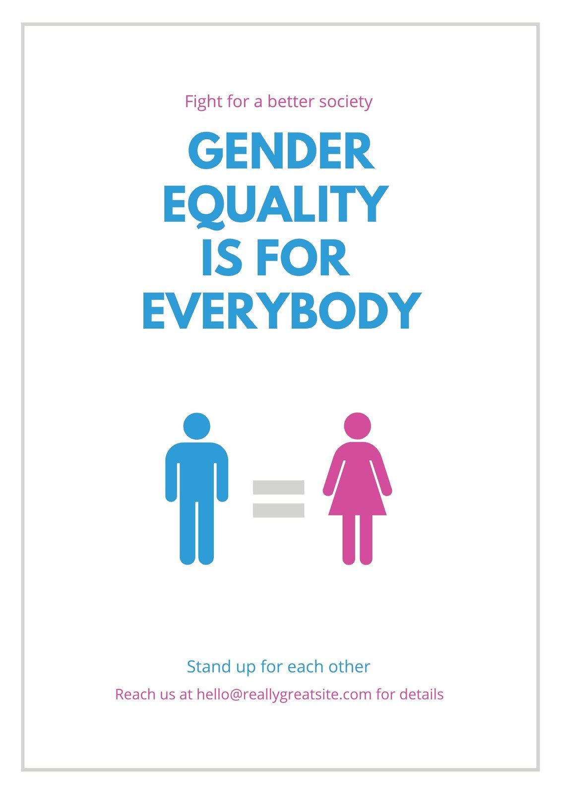 Top 76 Gender Equality Poster Drawing Latest Vn
