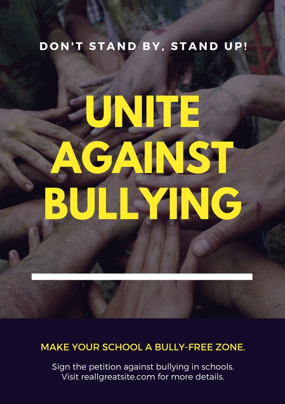 Free Printable Anti Bullying Campaign Poster Template - vrogue.co