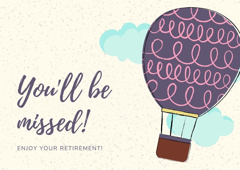 Customize 41 Retirement Cards Templates Online Canva