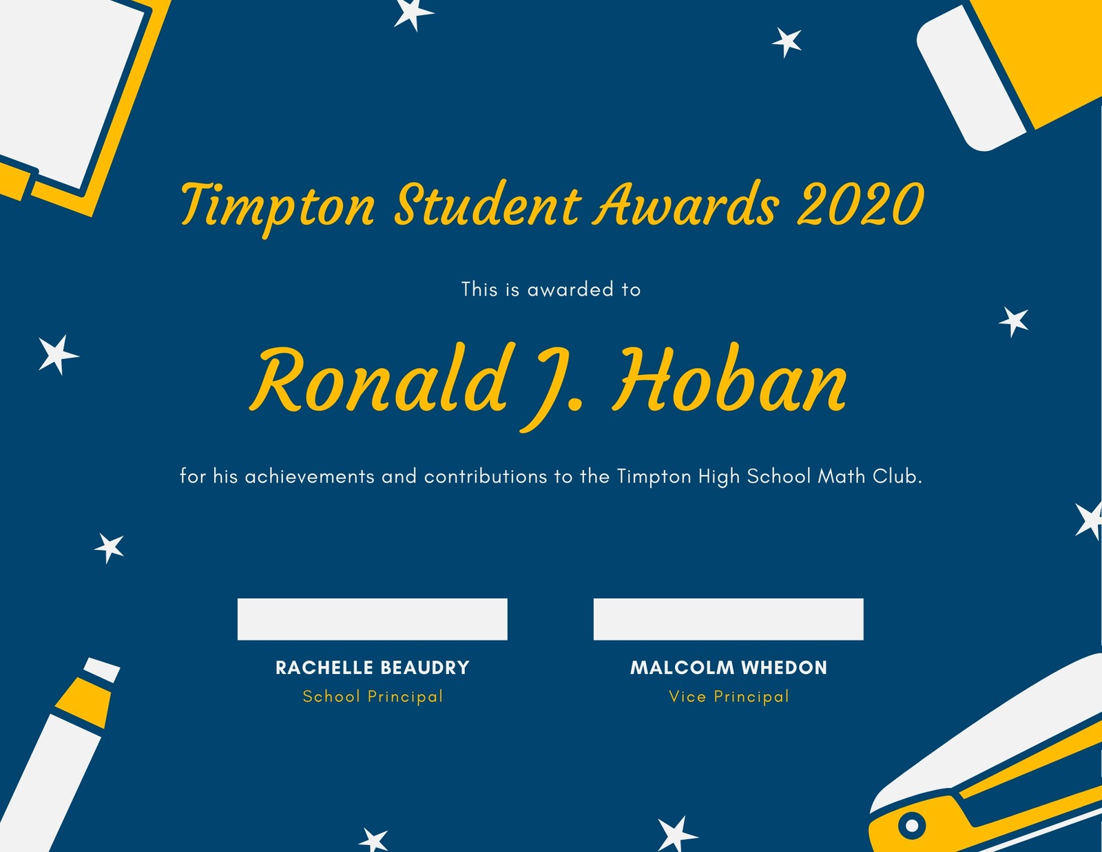 Free printable, customizable student certificate templates  Canva For Free Printable Student Of The Month Certificate Templates