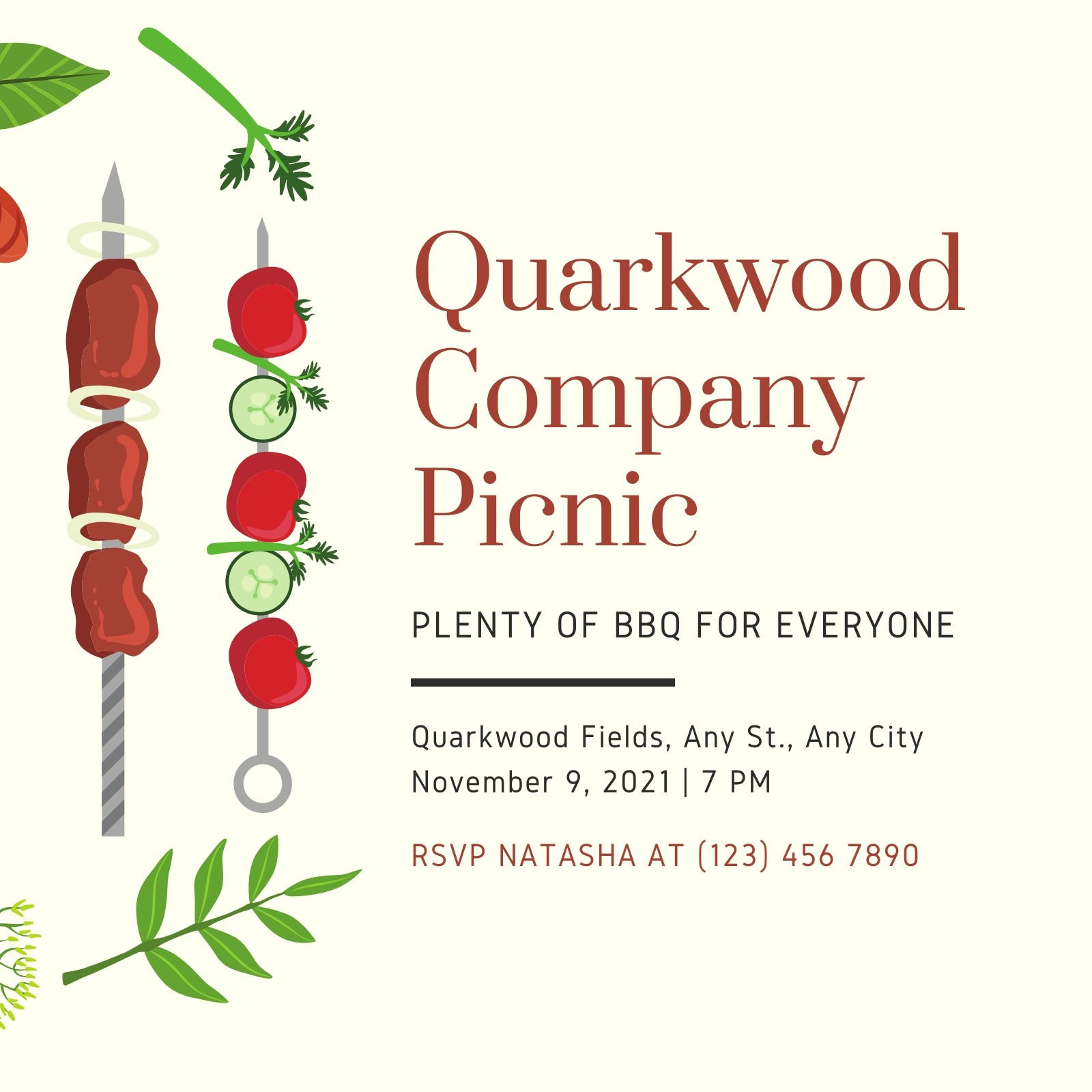 company picnic invitation