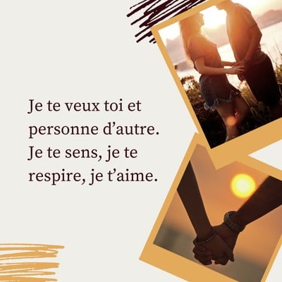 Citation Amour Collage Photo Couple Coucher De Soleil