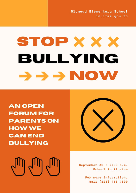 Free, printable anti-bullying campaign poster templates | Canva