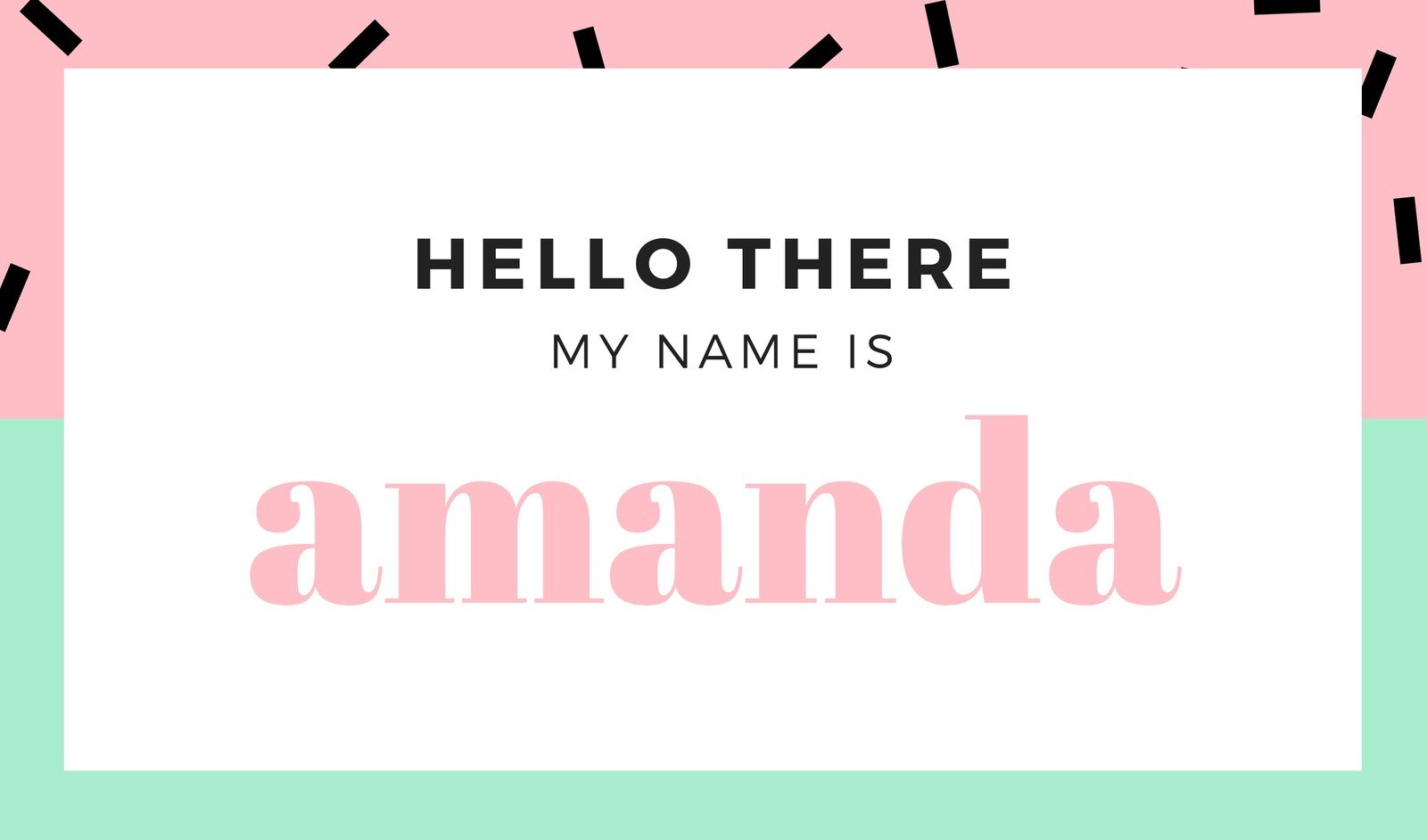 Free, printable, customizable name tag templates  Canva In Free Name Label Templates