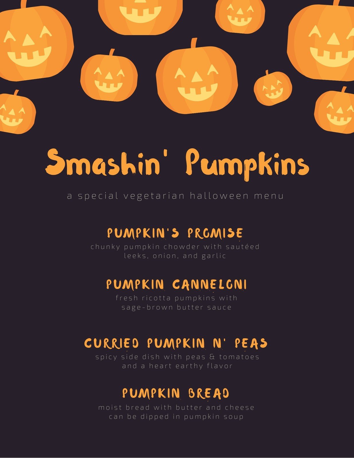 Free Printable Customizable Halloween Menu Templates vrogue co
