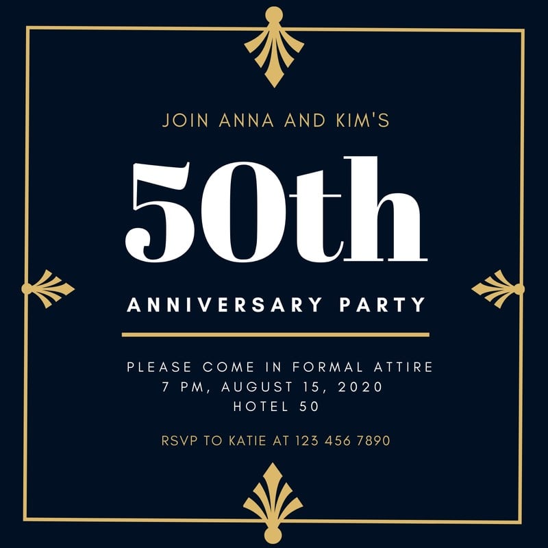 50th-anniversary-invitation-templates