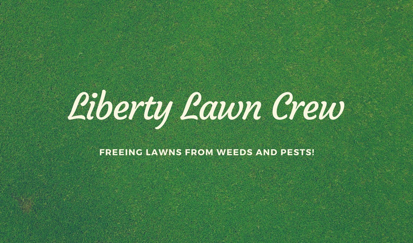 Green Grass Lawn Mowing Business Card