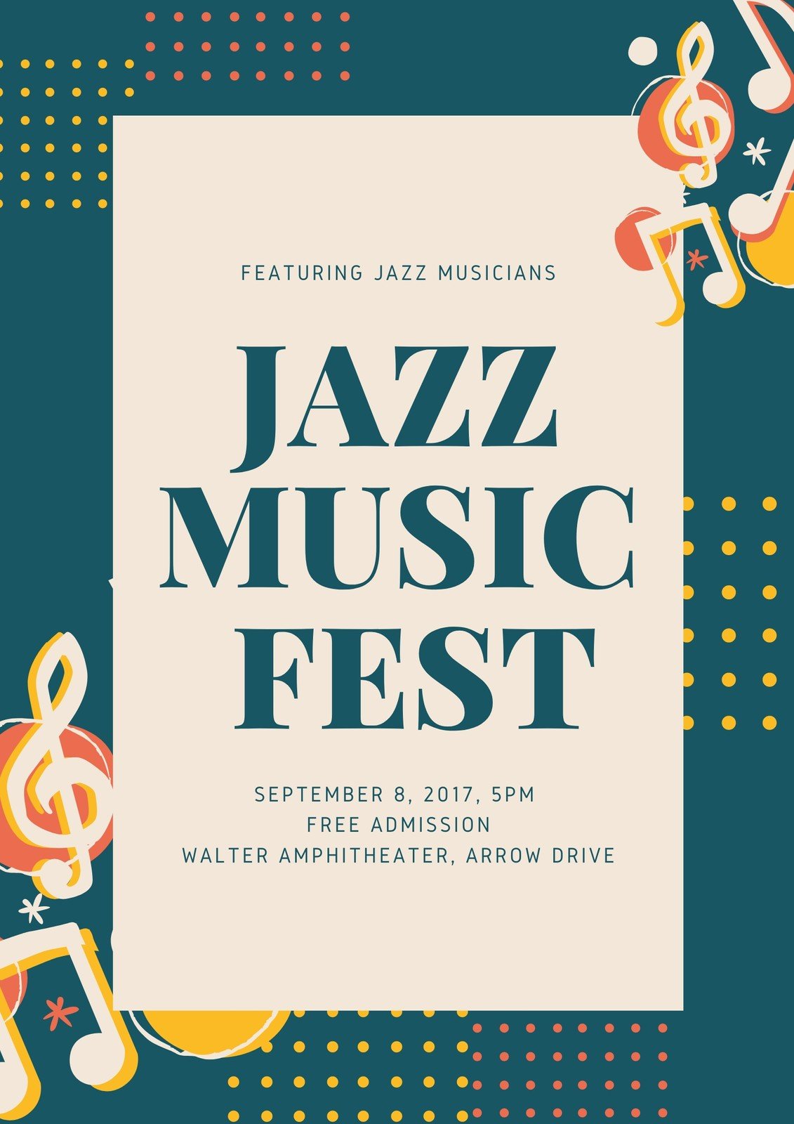 Jazz Music Fest Poster