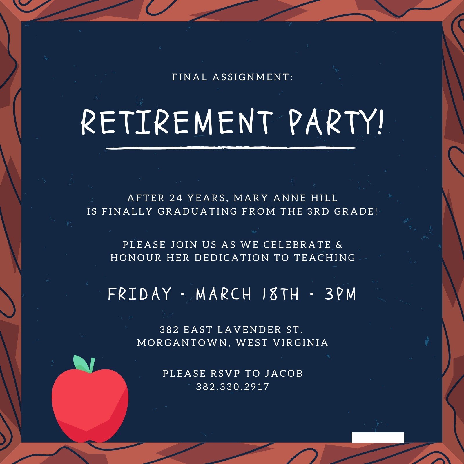 office retirement party invitation