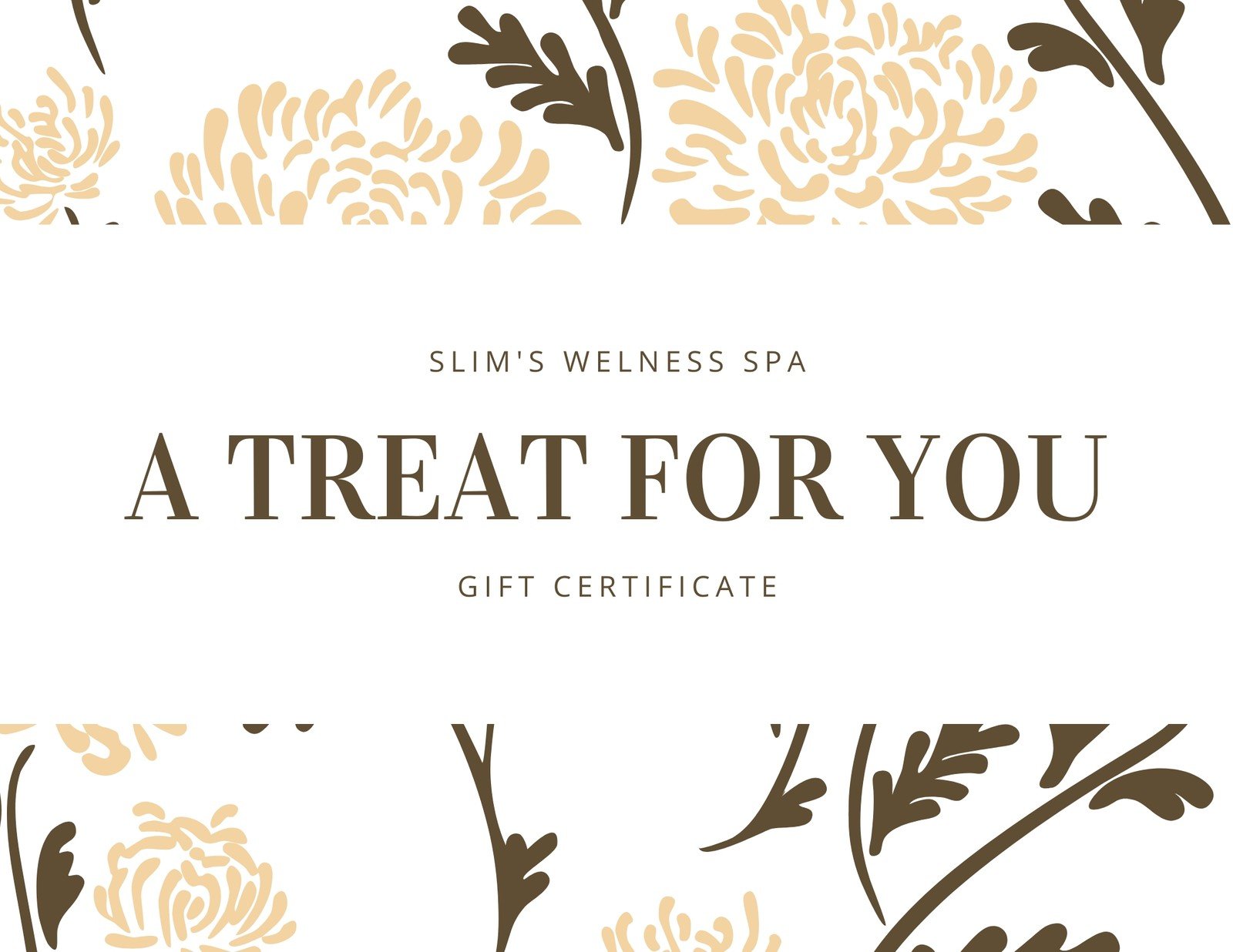 Free Printable Customizable Spa Gift Certificate Templates Canva
