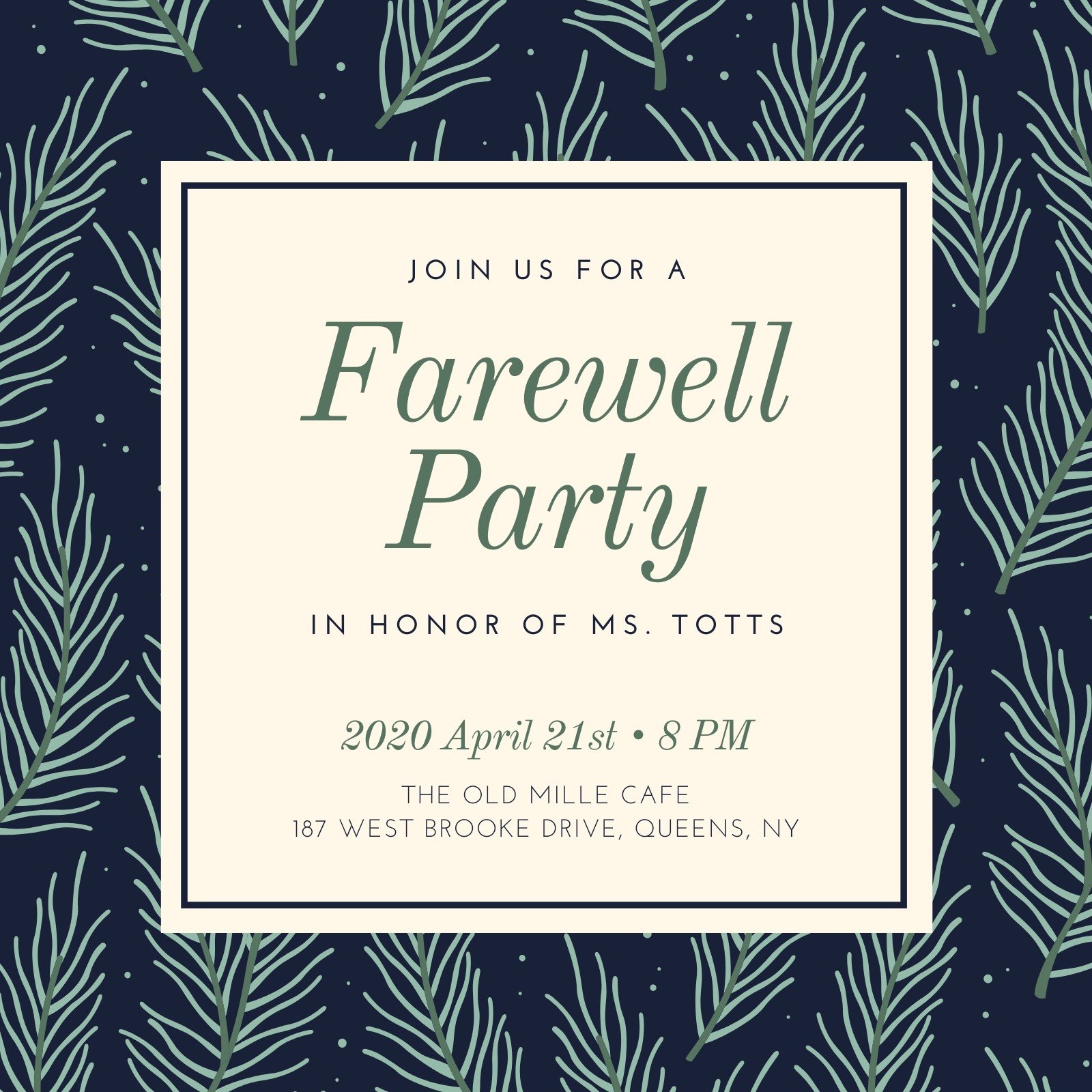Free custom printable farewell party invitation templates  Canva For Farewell Party Flyer Template Free