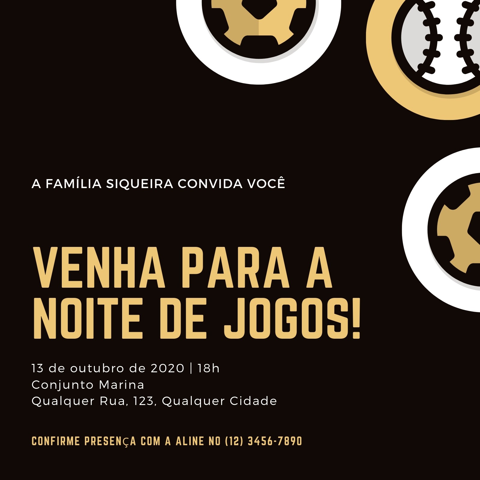 Convite Jogo De Futebol Laranja E Vermelho - Venngage
