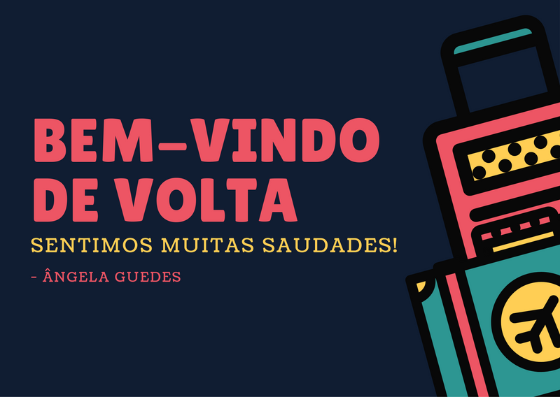 Modelos De Cartões De Boas Vindas Para Editar Canva