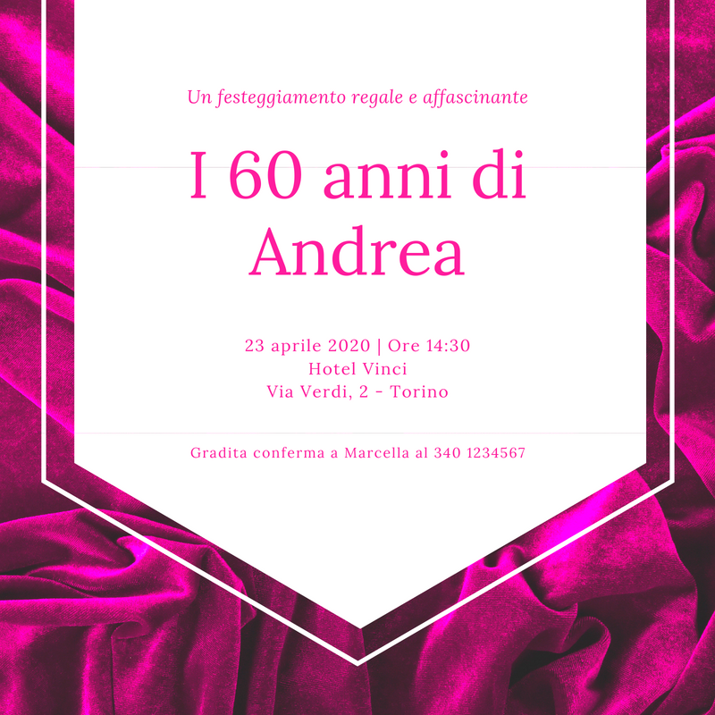 Inviti Festa 60 Anni Modelli Personalizzati Originali Canva