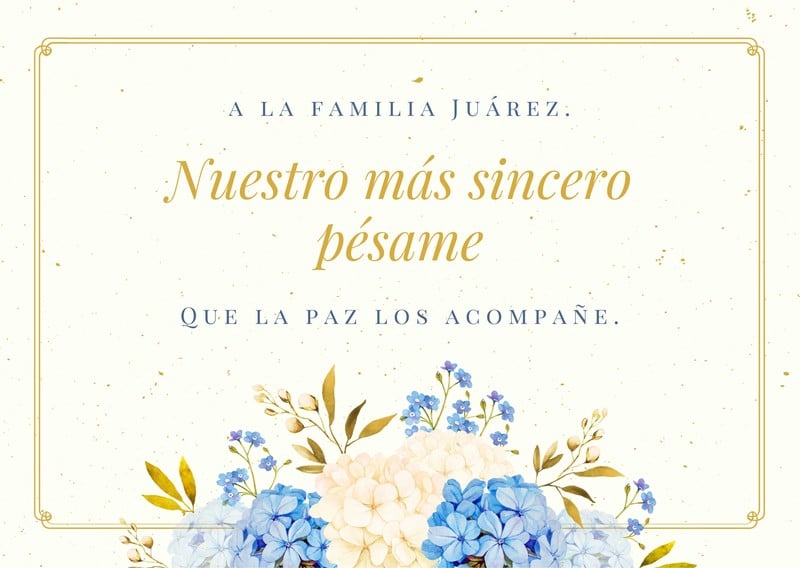 Plantillas Para Tarjetas De Condolencias Gratis Canva