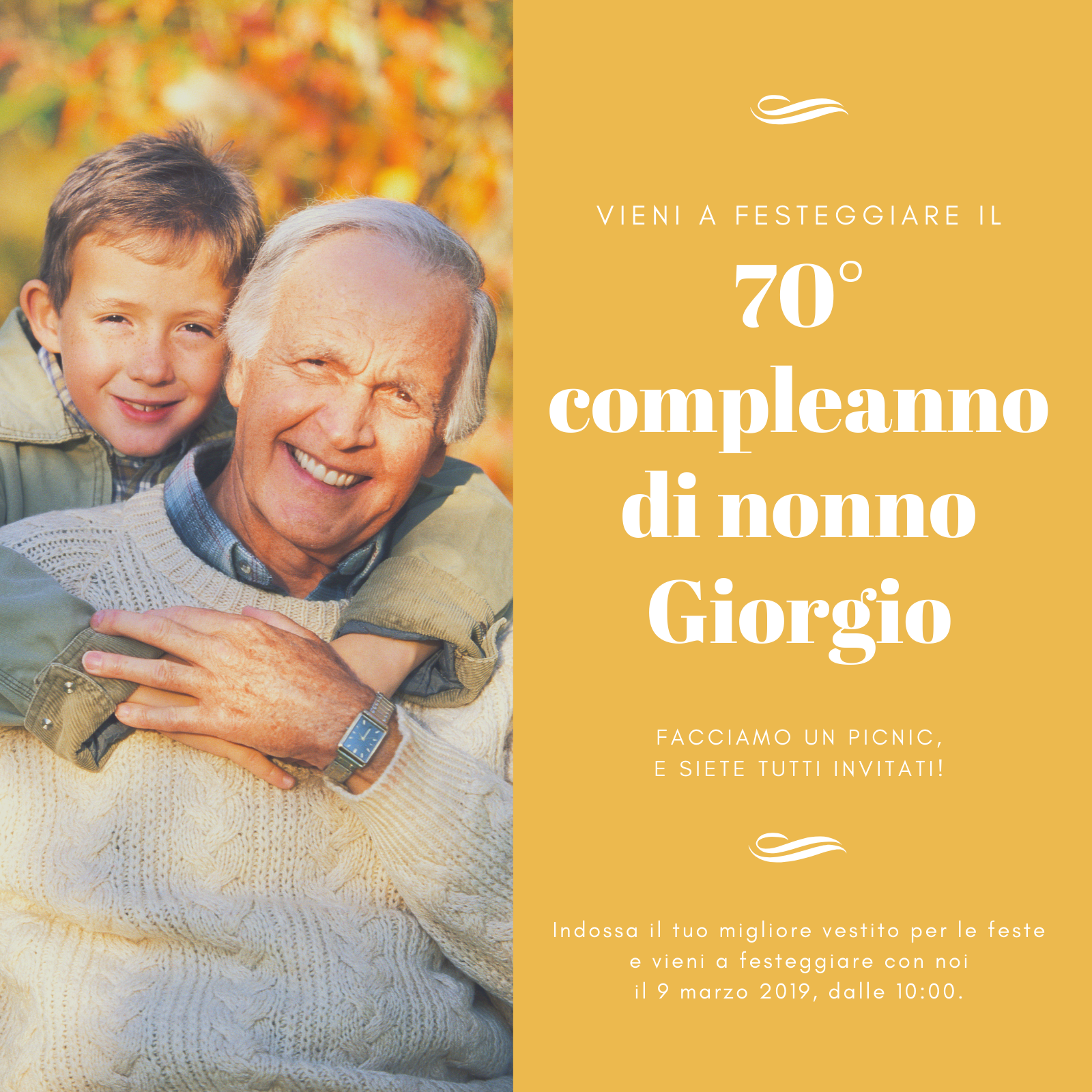 Inviti Festa 70 Anni: Modelli Compleanno Personalizzati