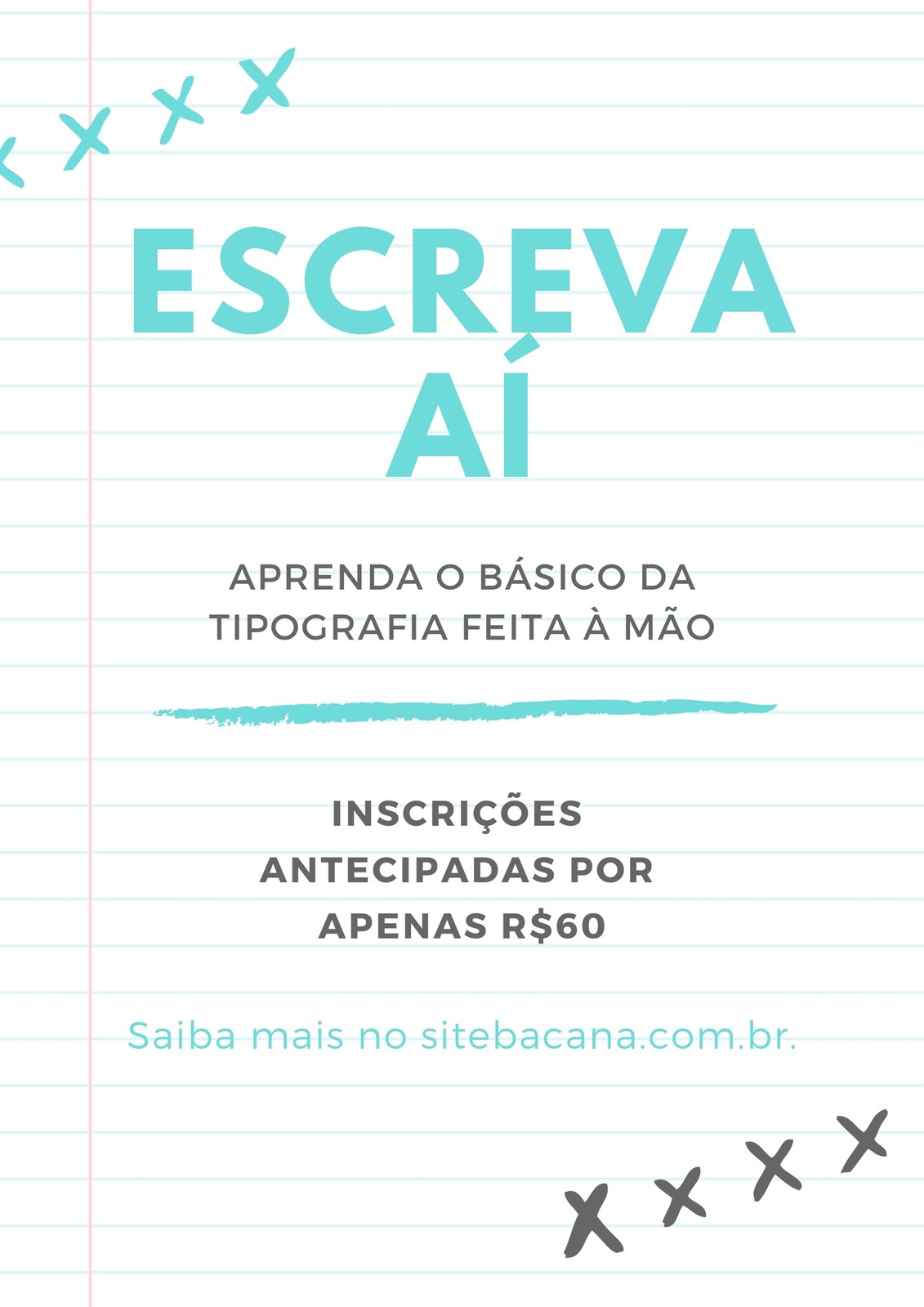Cartaz de letras motivacionais em português tradução faça dos seus