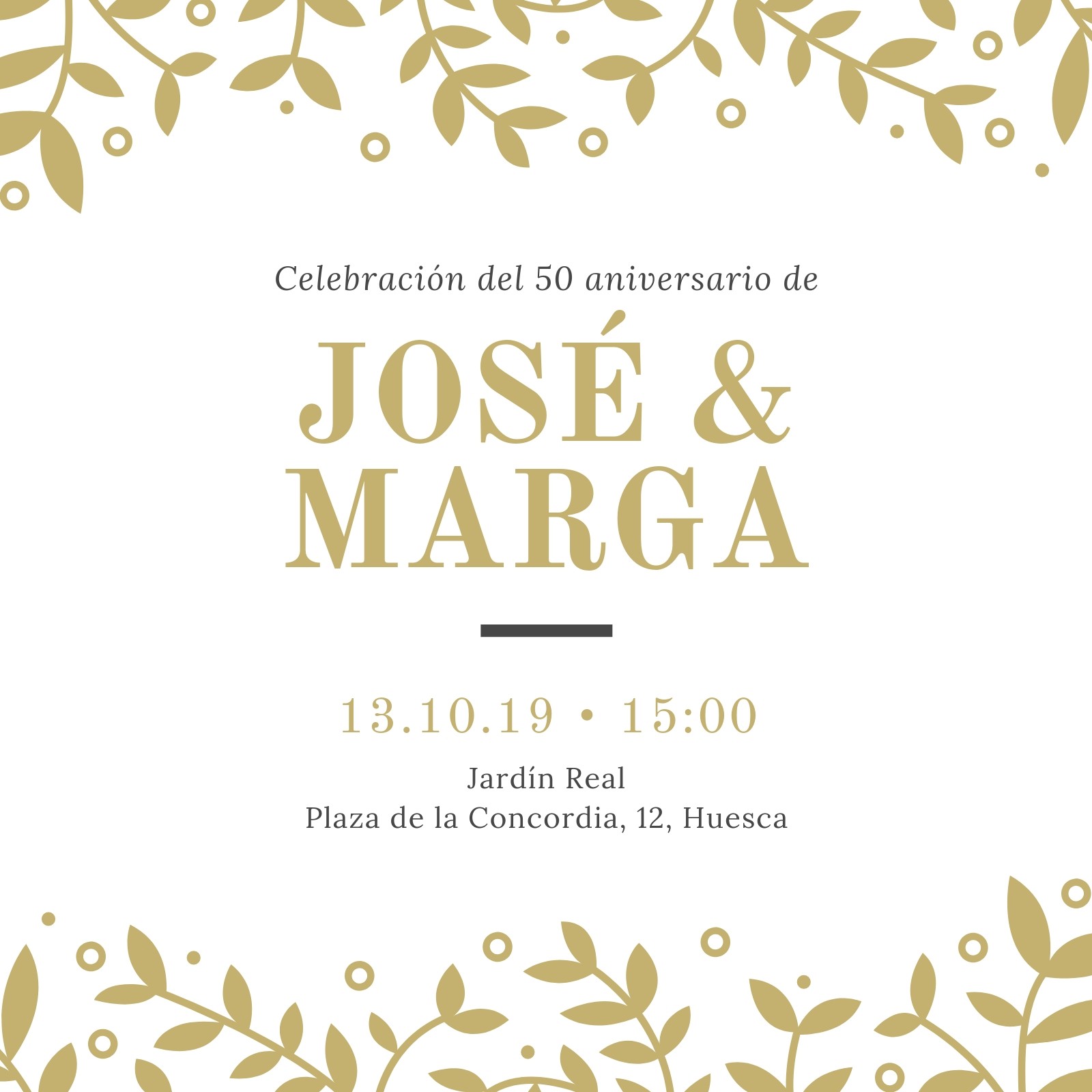 50 aniversario de bodas de oro' Pegatina