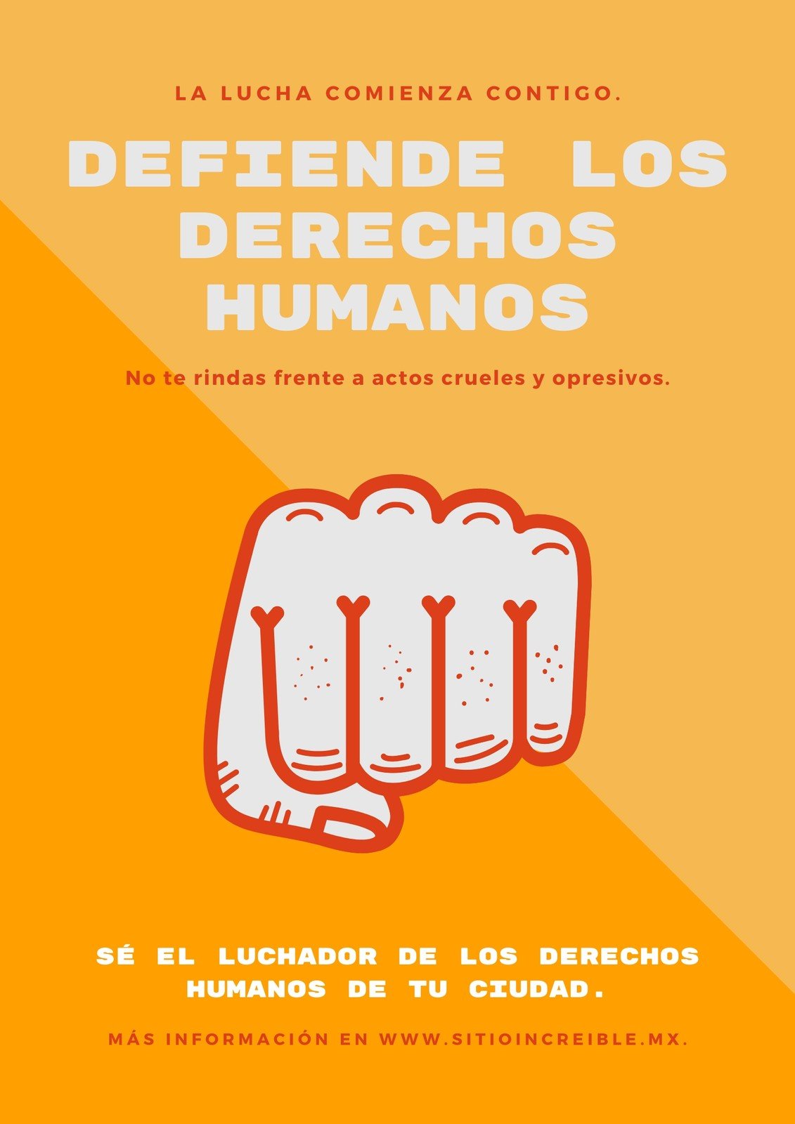 Plantillas para carteles sobre los derechos humanos | Canva